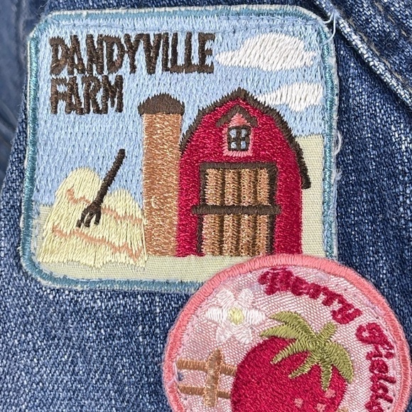 BABY Gap Denim Skirt 12-18m With Patches - Picture 7 of 10